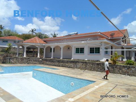 Luxurious 5-bedroom villa with swimming pool, lush greenery | Benford Homes 5 bedroom villa at North coast Kilifi