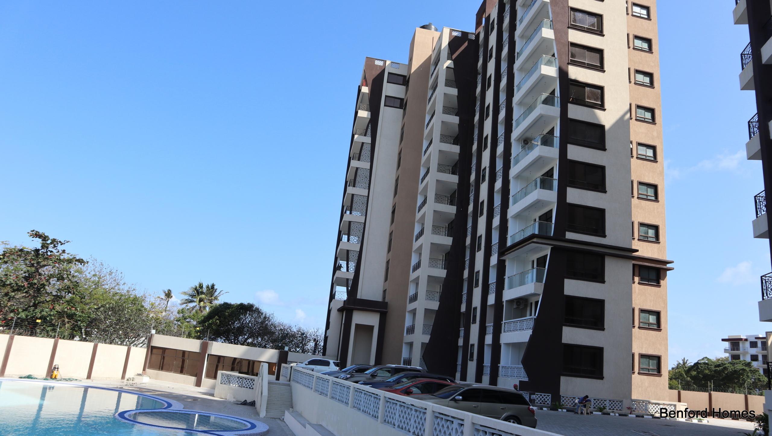Side view of 3 bedroom apartment on sale in Nyali | Benford Homes Properties