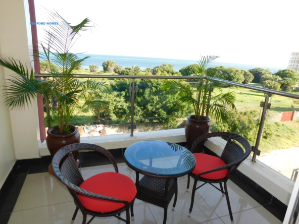 Panoramic balcony view off a lavish 3 bedroom furnished sea view apartment| Benford Homes