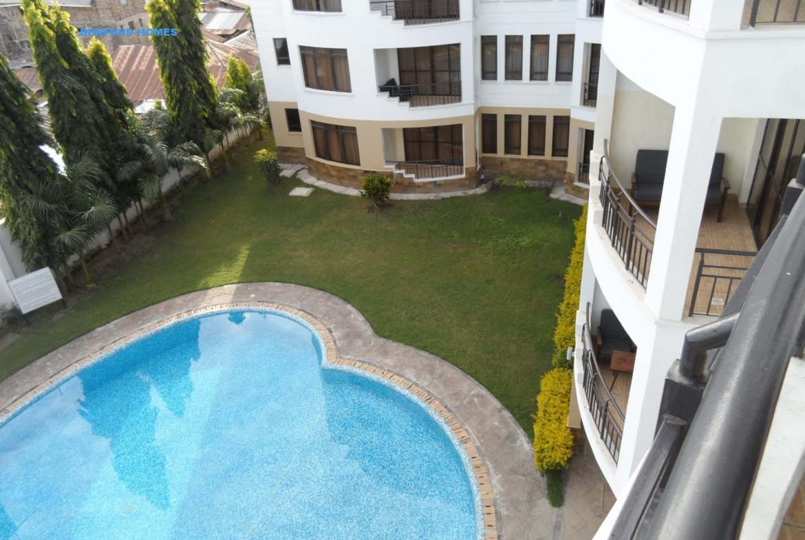 Executive fully furnished 3 bedroom apartment with a lush lawn and swimming pool| Benford Homes
