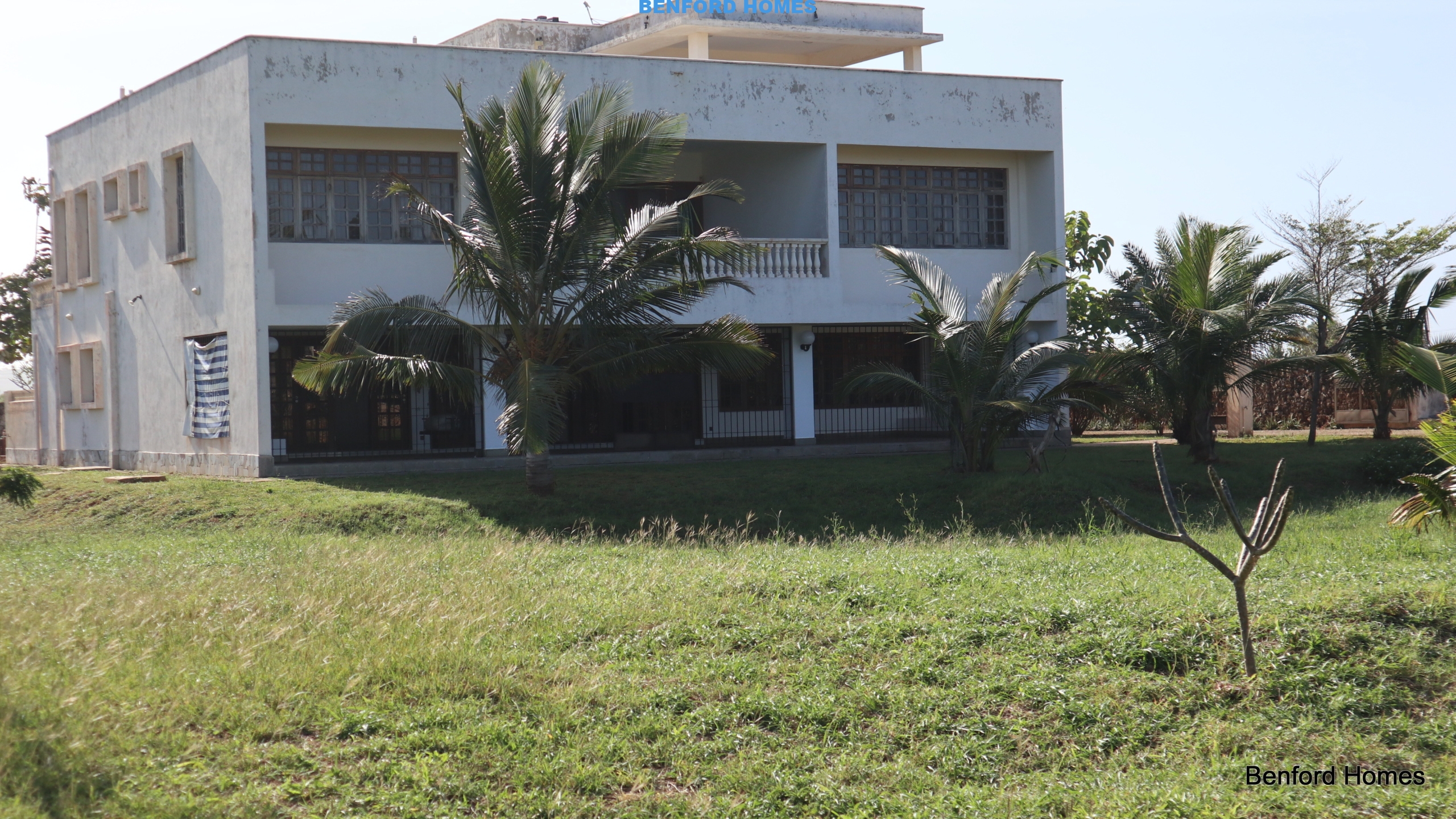 Front view villa with well trimmed outdoor space | Benford Homes Apartments on sale in Vipingo Kenyan Coast