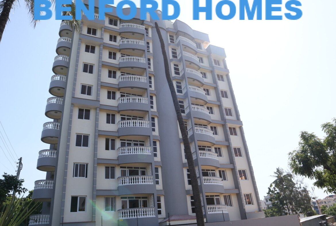 Front elevation view of a 3BR Modern Apartment on Sale in Mtwapa, North Coast | Benford Homes Apartments on sale