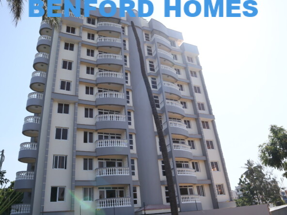 Front elevation view of a 3BR Modern Apartment on Sale in Mtwapa, North Coast | Benford Homes Apartments on sale