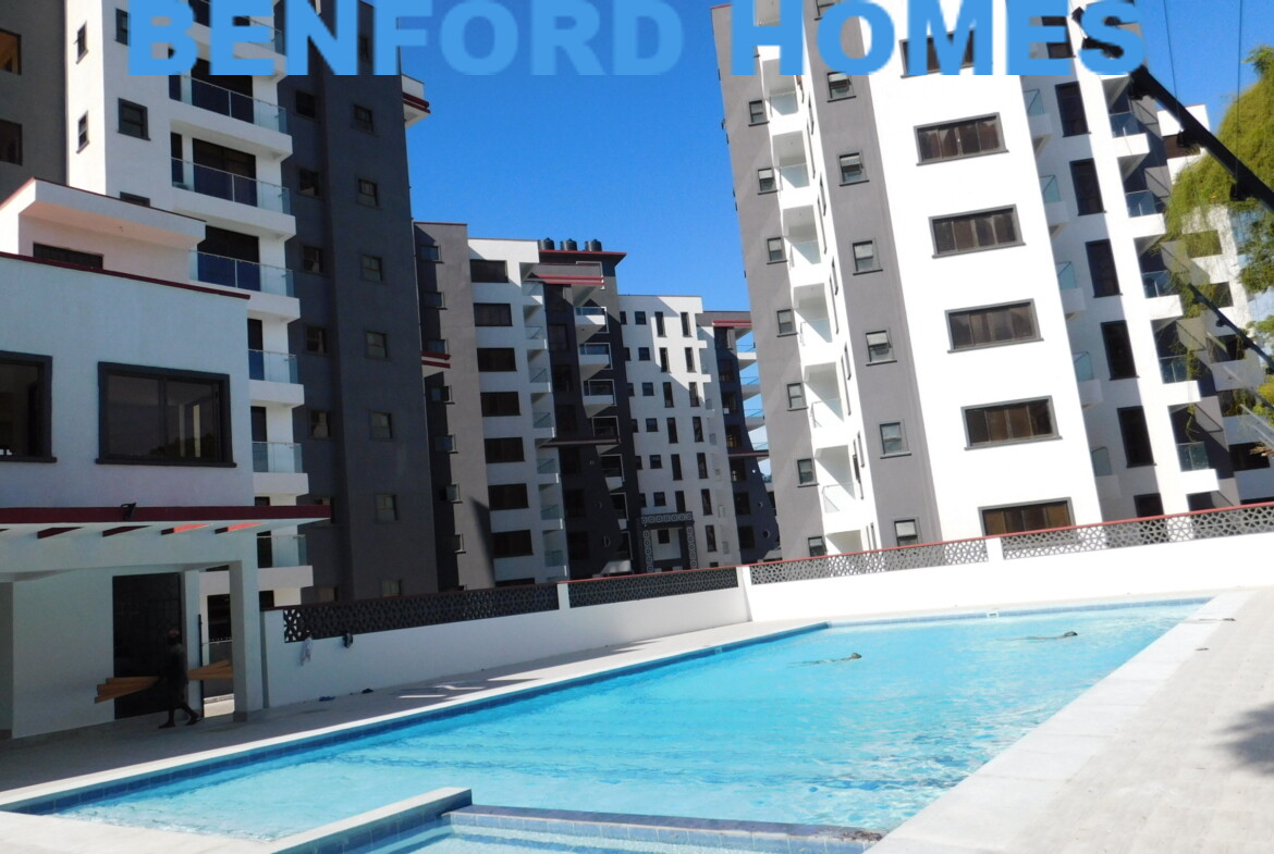 Front view of 3 bedroom apartment for long term let in old Nyali with swimming pool | Benford Homes properties