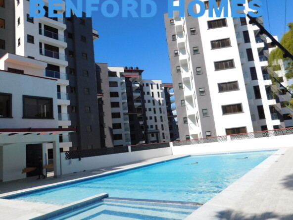 Front view of 3 bedroom apartment for long term let in old Nyali with swimming pool | Benford Homes properties
