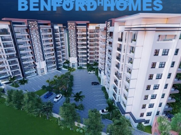 front view of 3 bedroom apartment ongoing project in Nyali with 5 blocks | Benford Homes