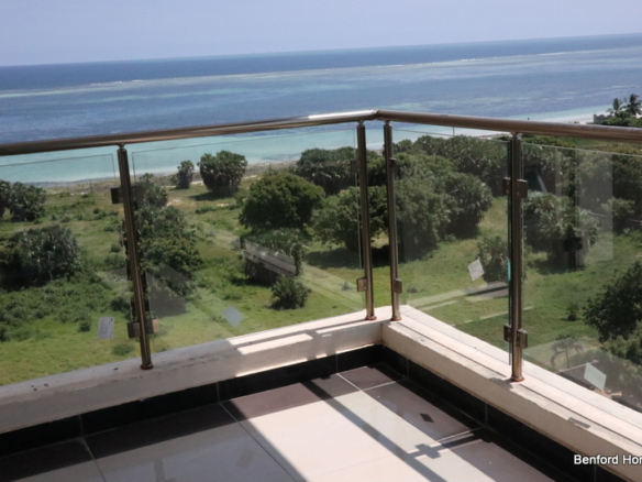 Aerial view from the balcony of a 4 bedroom sea view apartment on sale with a sea view in Nyali | Benford Homes Properties