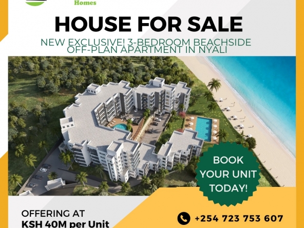 Exclusive 3 bedroom Apartment beachside off plan Nyali Mombasa | Benford Homes Properties for sale